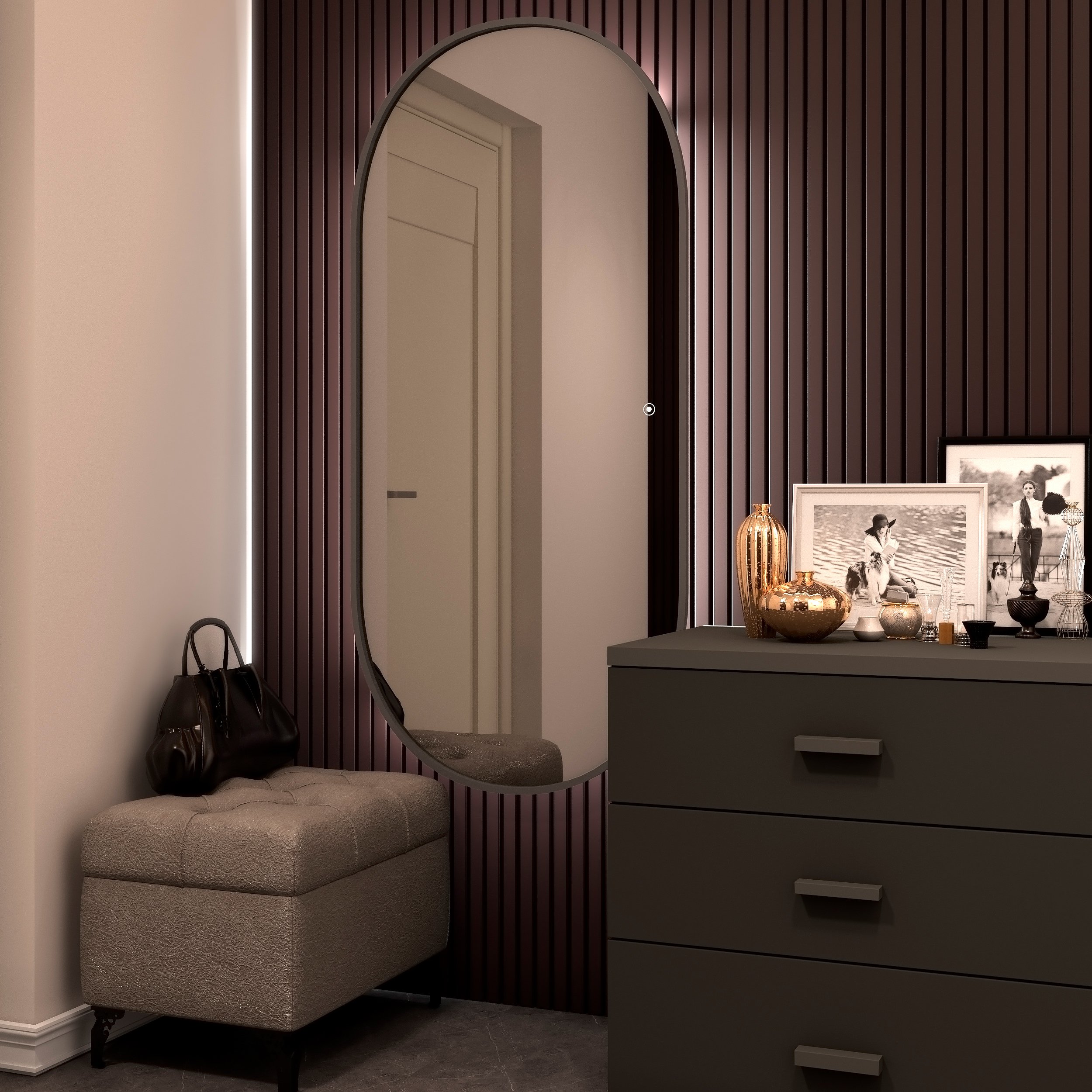 Зеркало Art&Max Bari 70х150 AM-Bar-700-1500-DS-F - 0