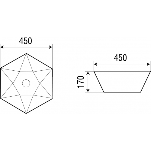 Раковина накладная Weltwasser WW ELBACH 1140 45 белый  10000003837 - 1