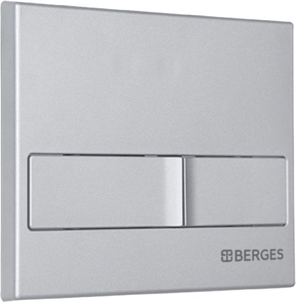 Кнопка смыва Berges Wasserhaus Novum L2 хром, матовый 040012 - 1