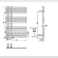 Полотенцесушитель электрический Boheme Venturo золото, матовый  723-MG - 1