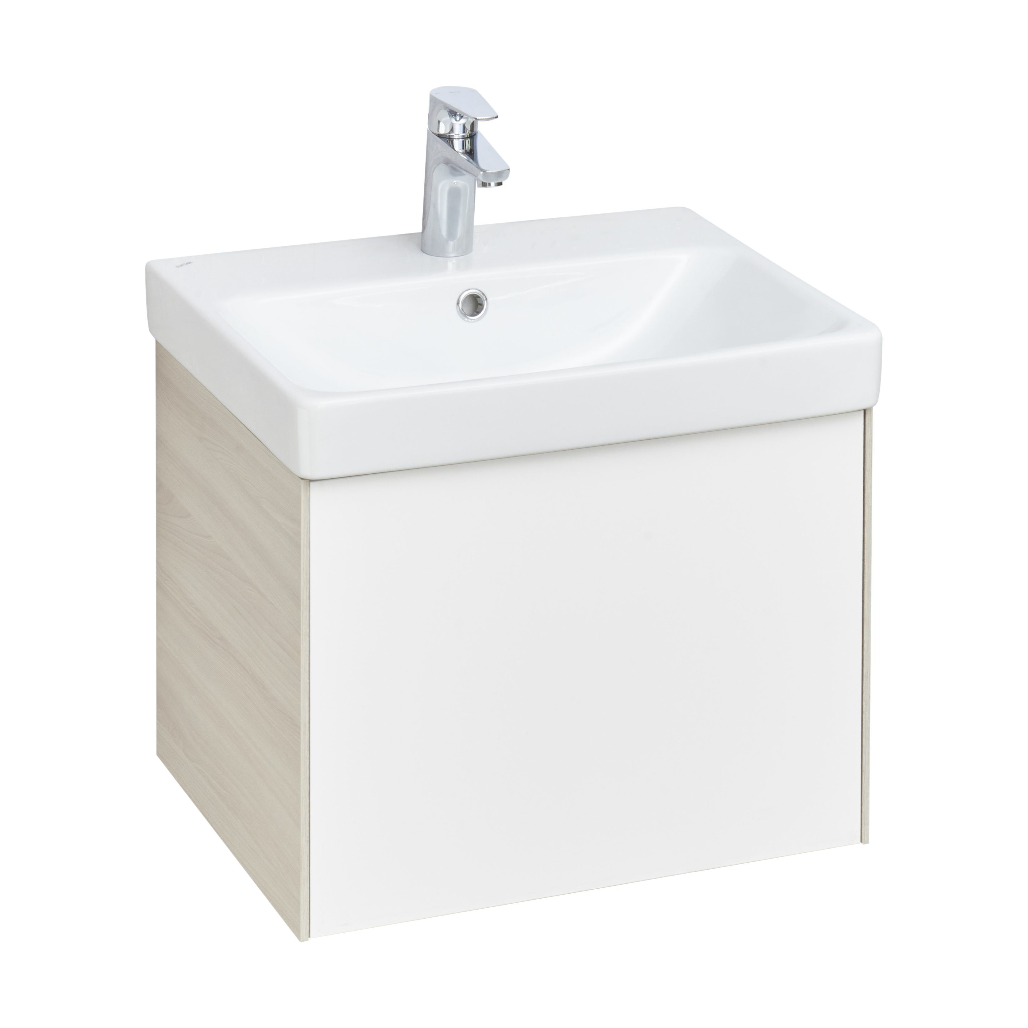 Комплект мебели Aquaton Асти 55 белый-светлое дерево - 2