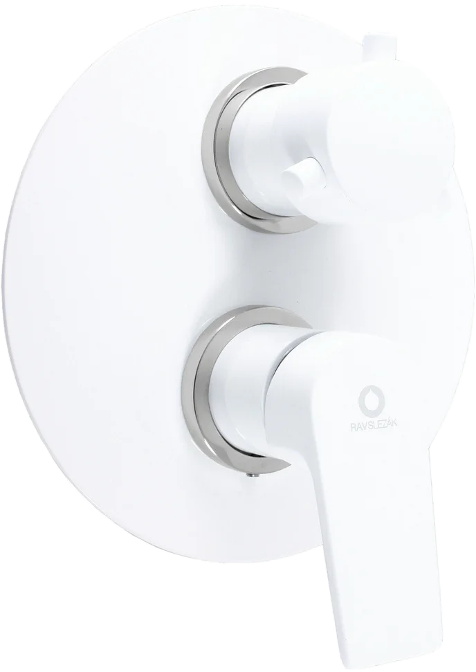 Смеситель для ванны с душем Rav Slezak Colorado белый - хром CO186KBC - 0