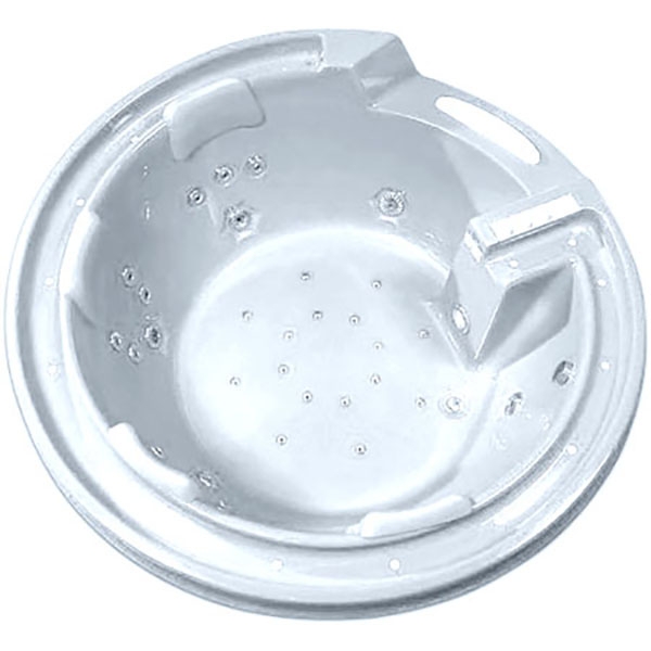 Акриловая ванна Gemy 190х190 белая с гидромассажем G9090 O - 2