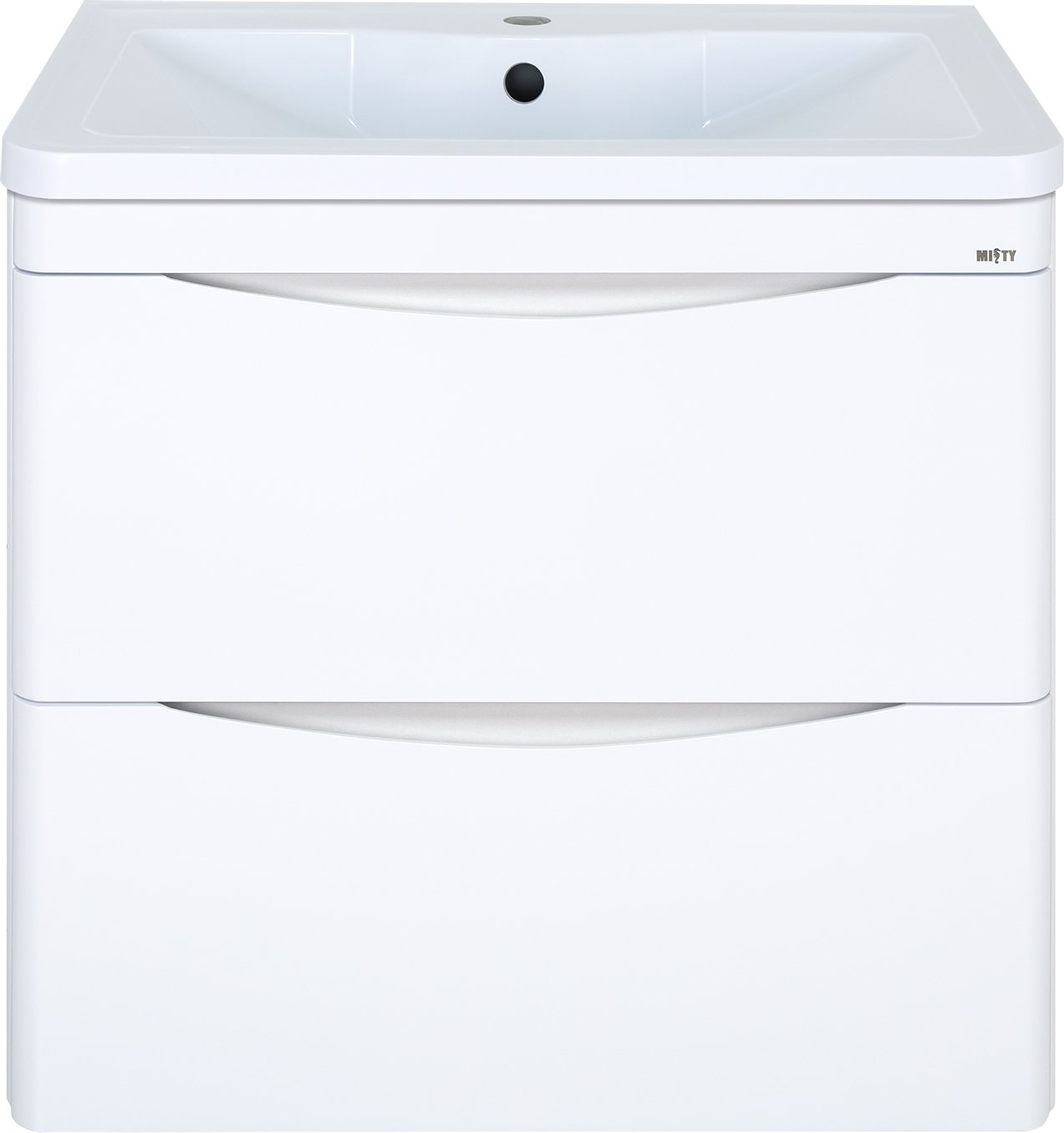 Тумба под раковину Misty Атлантик 70 белая глянцевая П-Атл-01070-011П2Я - 0