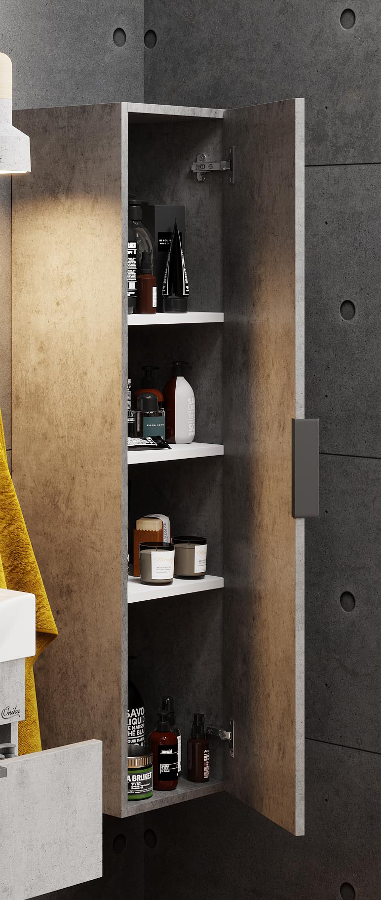 Шкаф-пенал Onika Девис 30 бетон чикаго  403071 - 4