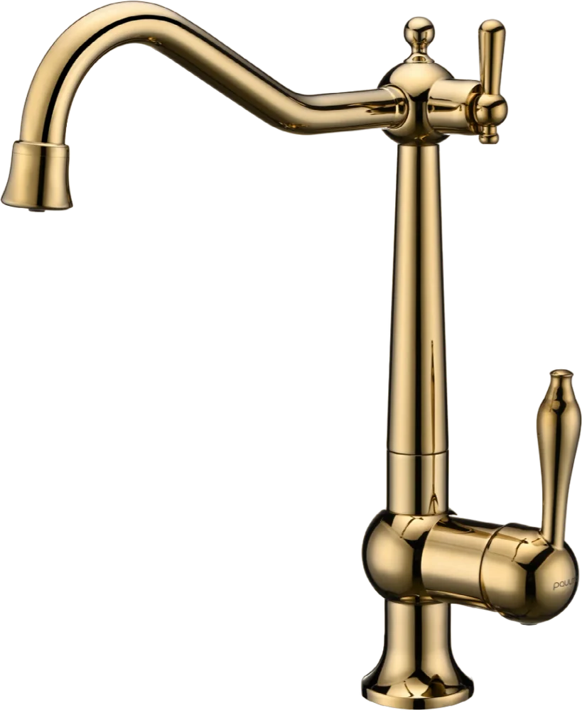 Смеситель для кухни Paulmark Retro золото Re213226-G - 0