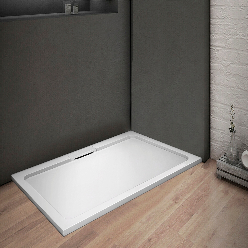 Душевой поддон с сифоном WeltWasser WW TRS 100x70 белый  10000008795 - 2