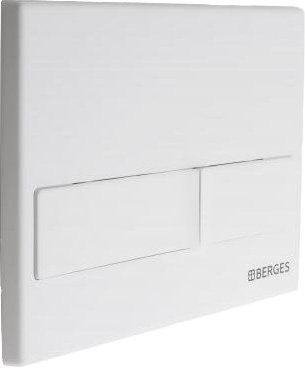 Кнопка смыва Berges Wasserhaus Novum L4 белый, матовый 040014 - 1