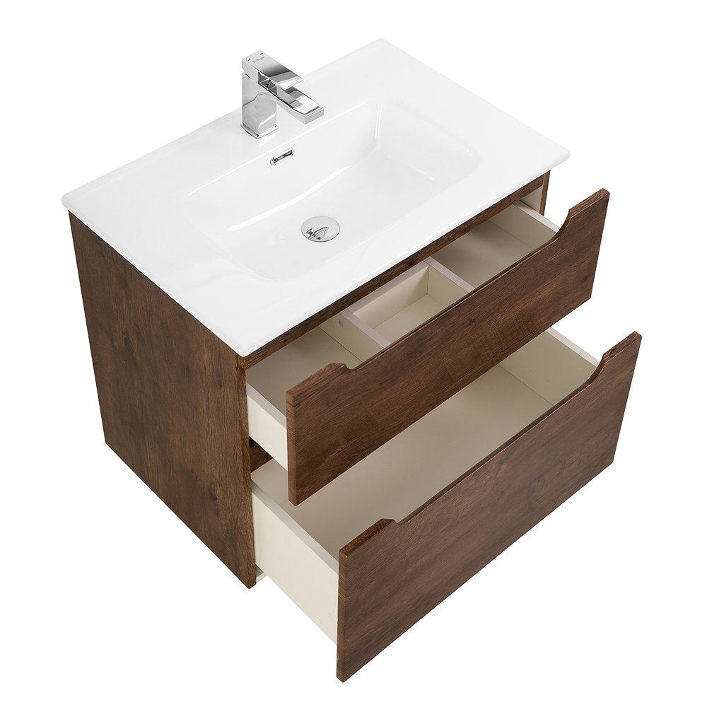 Тумба под раковину BelBagno Etna 90 темное дерево ETNA-H60-900-2C-SO-RW-P - 3