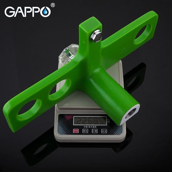 Смеситель для раковины Gappo зеленый G1096-9 - 6