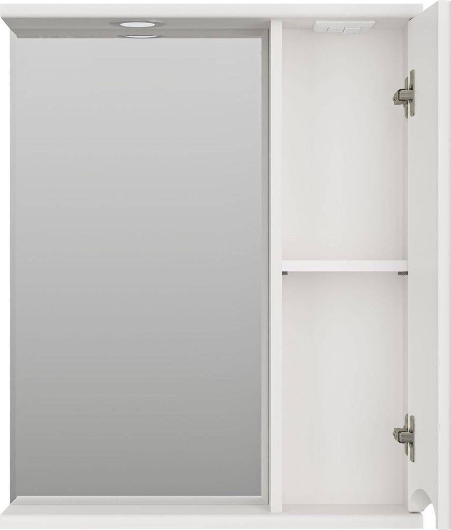 Зеркало-шкаф Misty Атлантик 60 R белый с подсветкой  П-Атл-4060-010П - 2