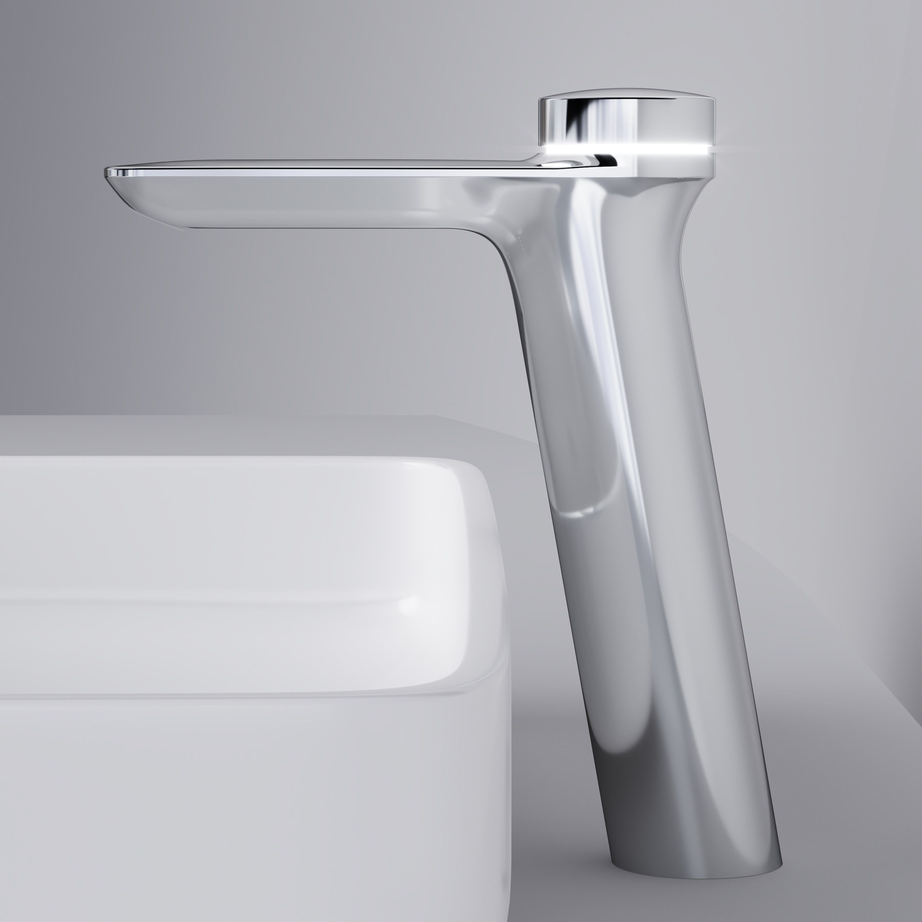 Термостат Am.Pm Inspire V2.0 F50A93400 TouchReel электронный, для раковины, с донным клапаном - 6