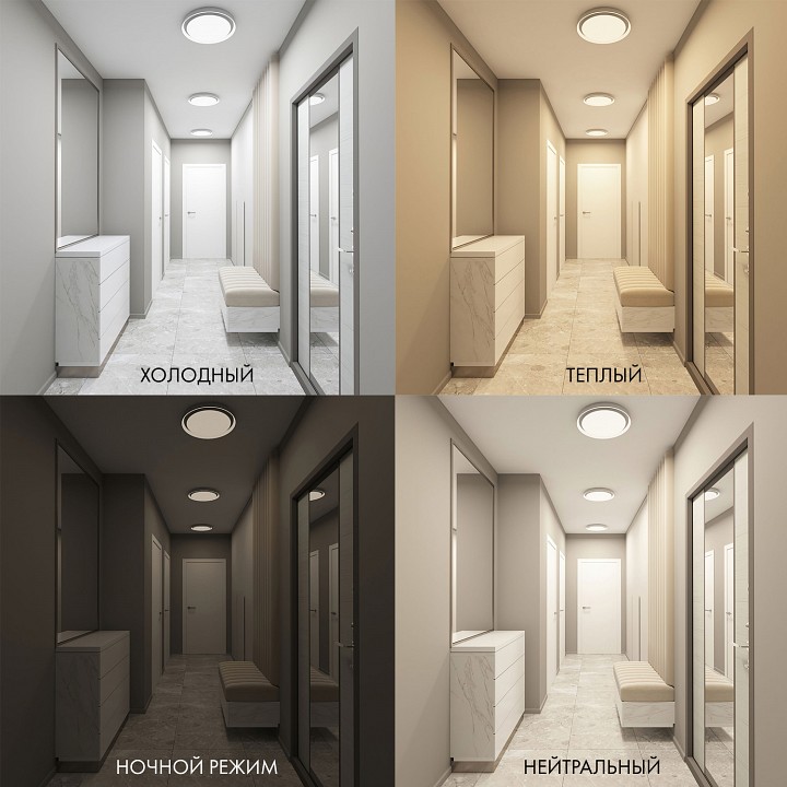 Накладной светодиодный светильник Denkirs DK6515-WH - 4