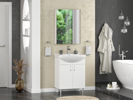 Тумба с раковиной Misty Изео 65 белая глянцевая УТ000015761 - 2