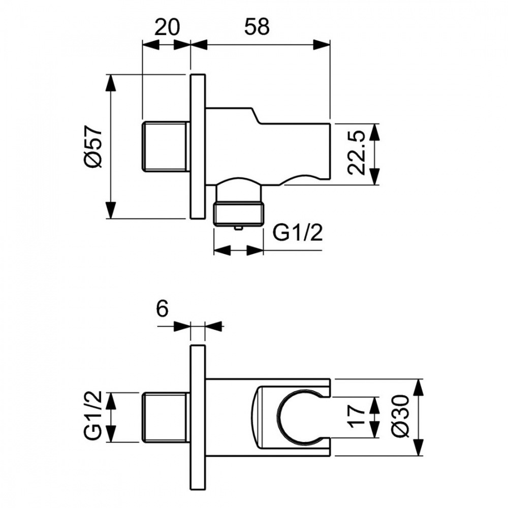 BD125AA Set ALPHA 4 в 1 (A7184AA + B961368AA + A2403AA + BC807AA ) смеситель для душа - 4