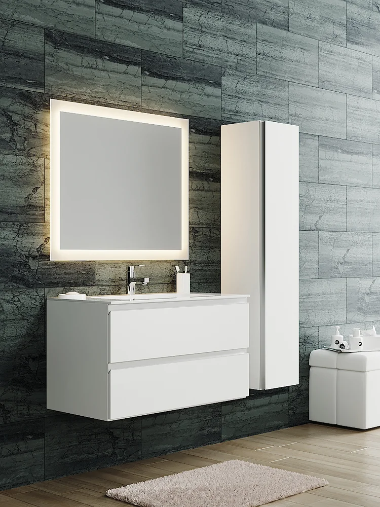 Тумба под раковину Sanvit Авеню-2 90 белый глянец kavenu2090w - 1