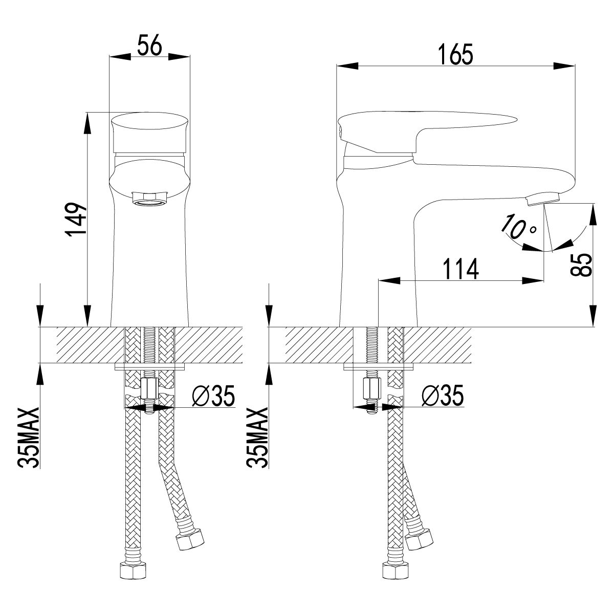 Смеситель Lemark Status для раковины LM4406C - 1