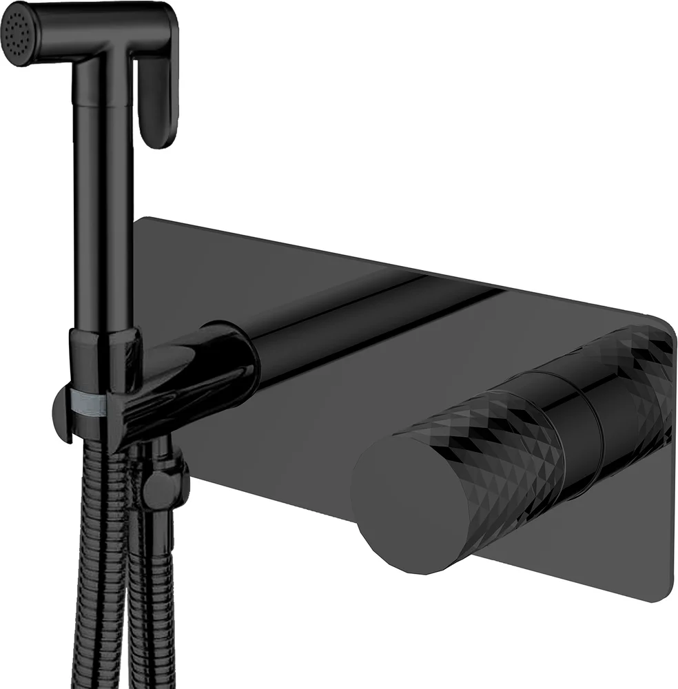 Гигиенический душ Boheme Stick diamond matt black  127-BB - 0