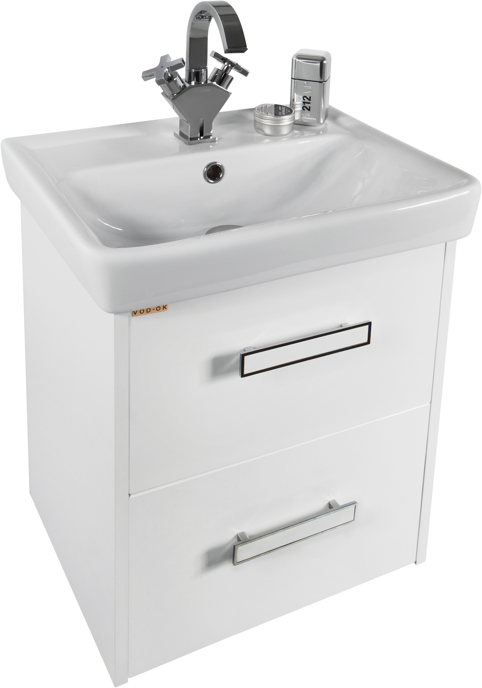 Тумба для комплекта Vod-Ok Мона 50 с ящиками, белая 2493 - 2