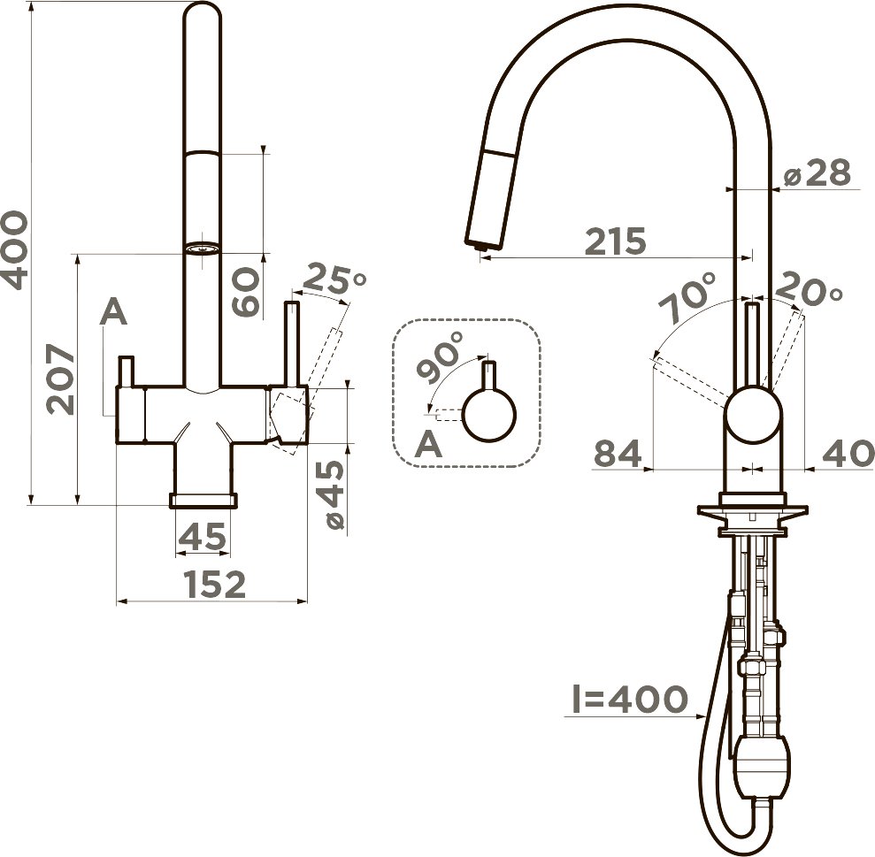 Смеситель для кухни Omoikiri Akita-S-RG royal green 4994437 - 1