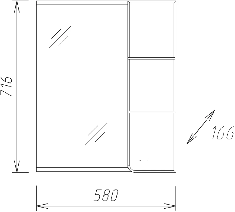 Комплект мебели Onika Стиль 60 белый - светлое дерево - 7