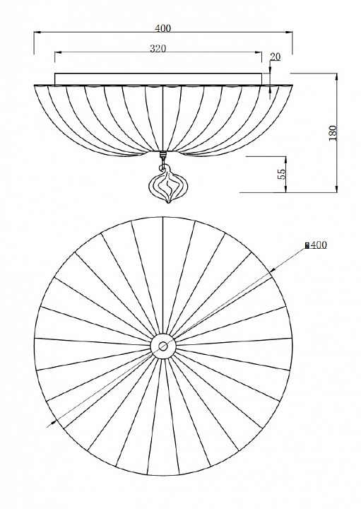 Потолочный светильник Maytoni Sienna C216-CL-03-N - 1