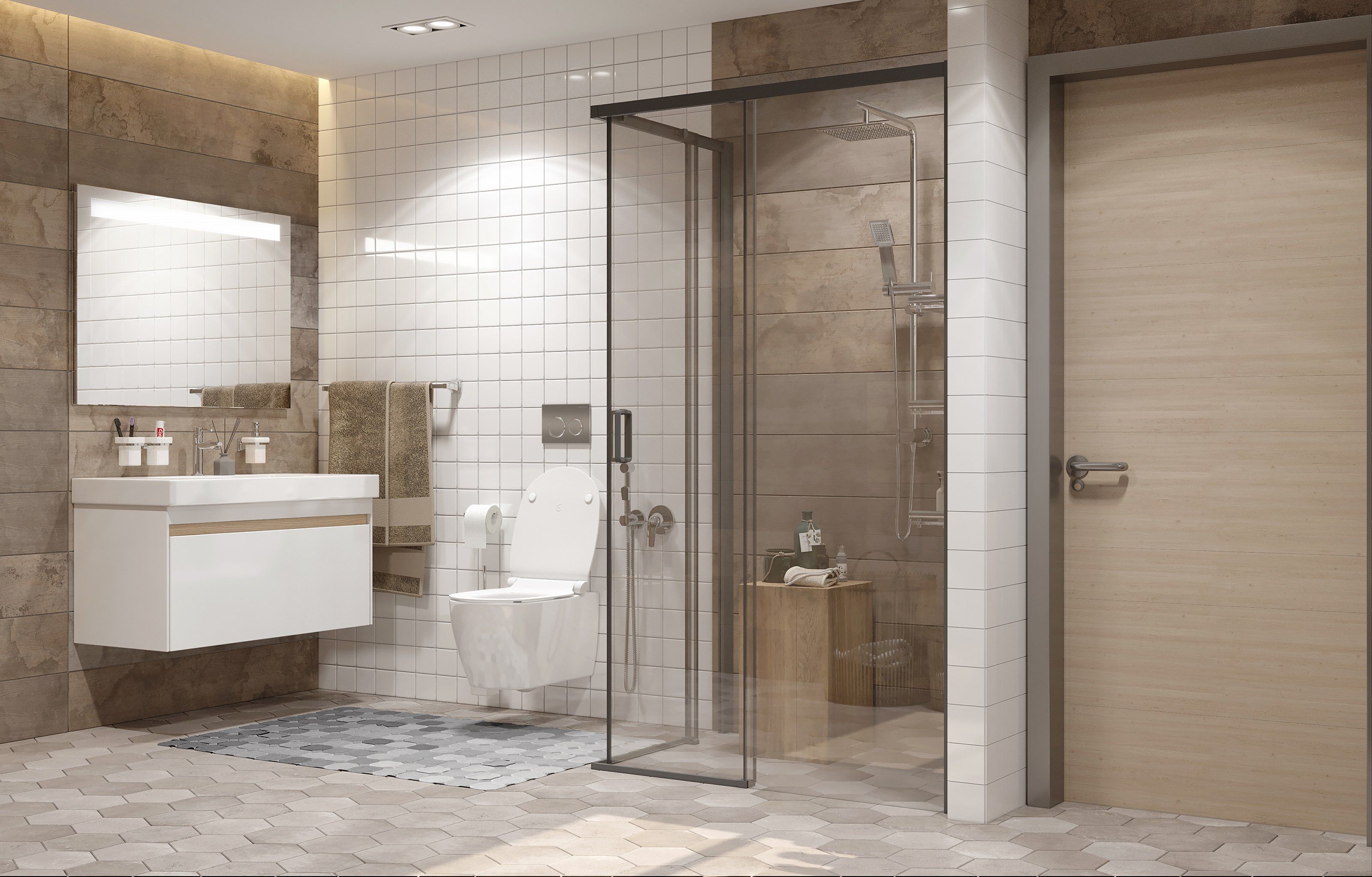 Душевой уголок Ambassador Queen 11011205RBlack 120x80 - 3