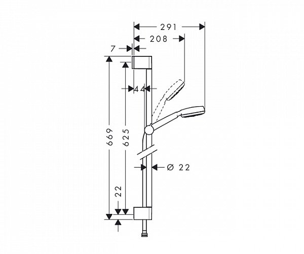 Душевой гарнитур Hansgrohe   26652400 - 1