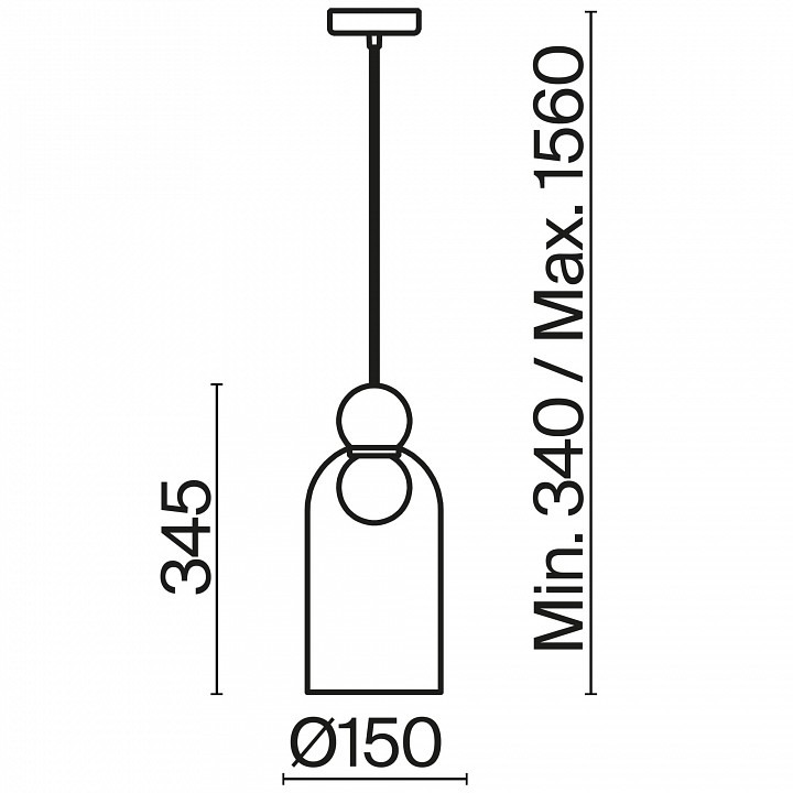 Подвесной светильник Freya Focus FR5220PL-01G - 3