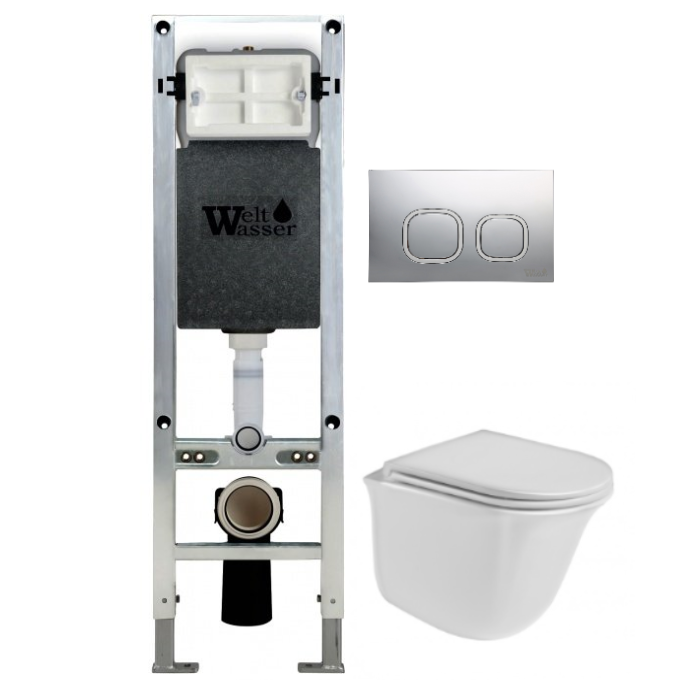 Комплект Weltwasser AMBERG 350 ST + TELBACH 004 GL-WT + AMBERG RD-CR  10000006588 - 0