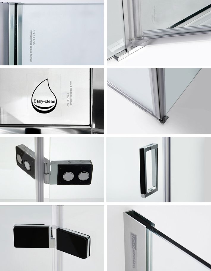 Душевая дверь в нишу Wasserkraft Aller 10H05RB black matt, 120 см 10H05RBLACK MATT - 3