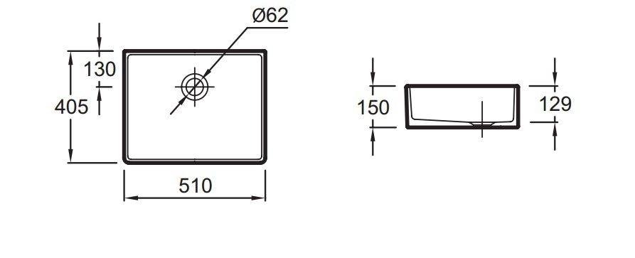 Раковина Jacob Delafon Delta 51 см белый  ESA01-00 - 1