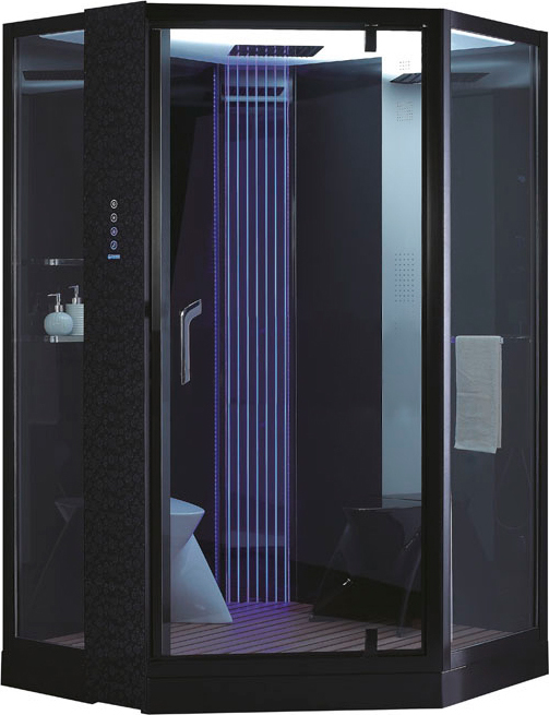 Душевая кабина Orans SR-89106S черная, с баней 89106B0 - 0