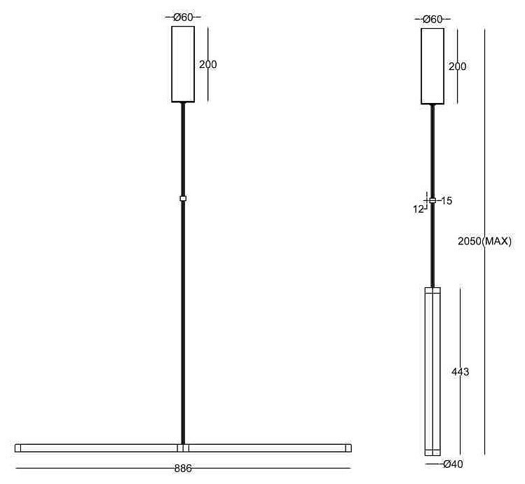 Подвесной светильник Maytoni Supersymmetry P096PL-L11BK - 5