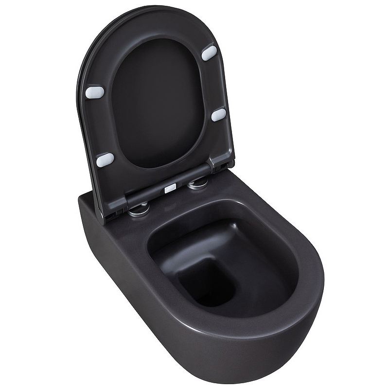 Чаша для подвесного унитаза Allen Brau Priority без сиденья антрацит  4.31001.AN - 8