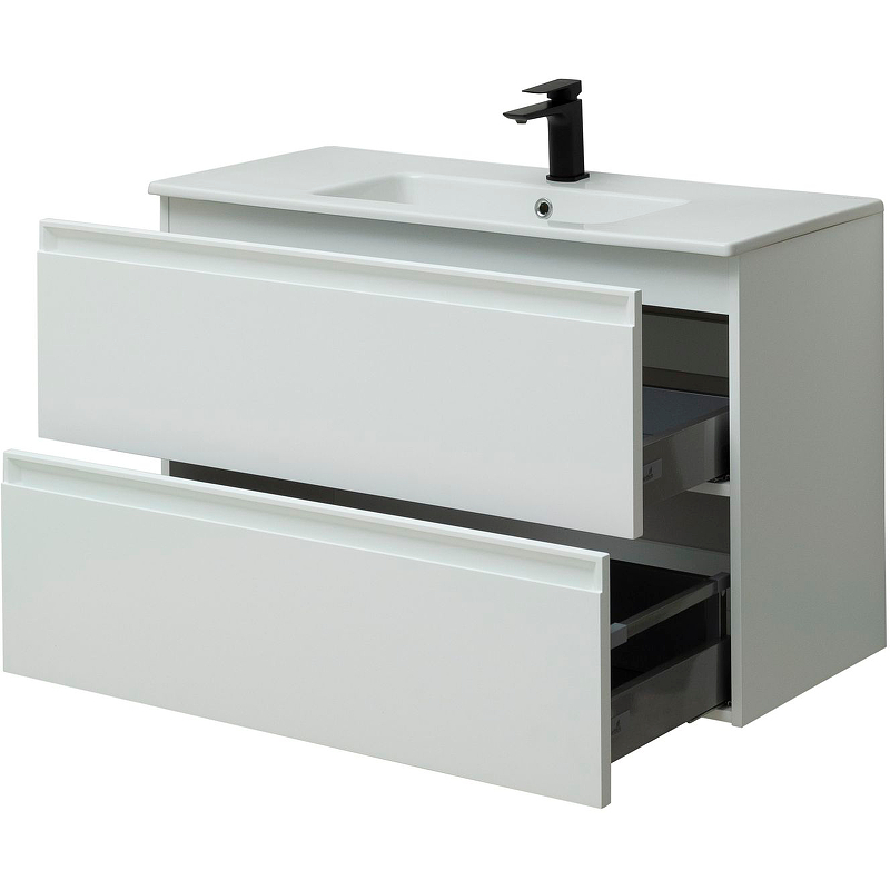 Тумба под раковину Allen Brau Eclipse 100 белый матовый 1.E1003.WM - 4