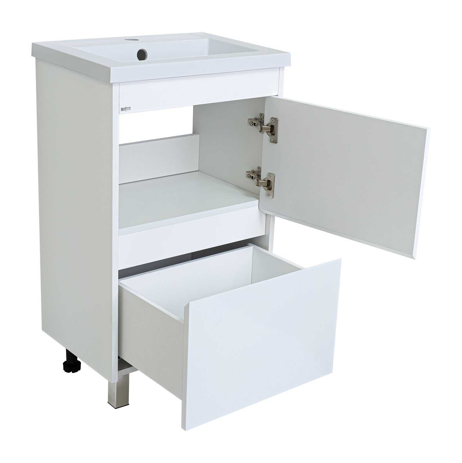 Тумба под раковину Misty Алиса 50 напольная, белая Э-Али01050-0112Я - 1