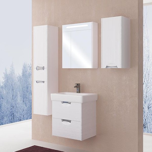 Шкаф подвесной Aquaton Сильва 32 R светлое дерево 1A215703SIW7R - 3