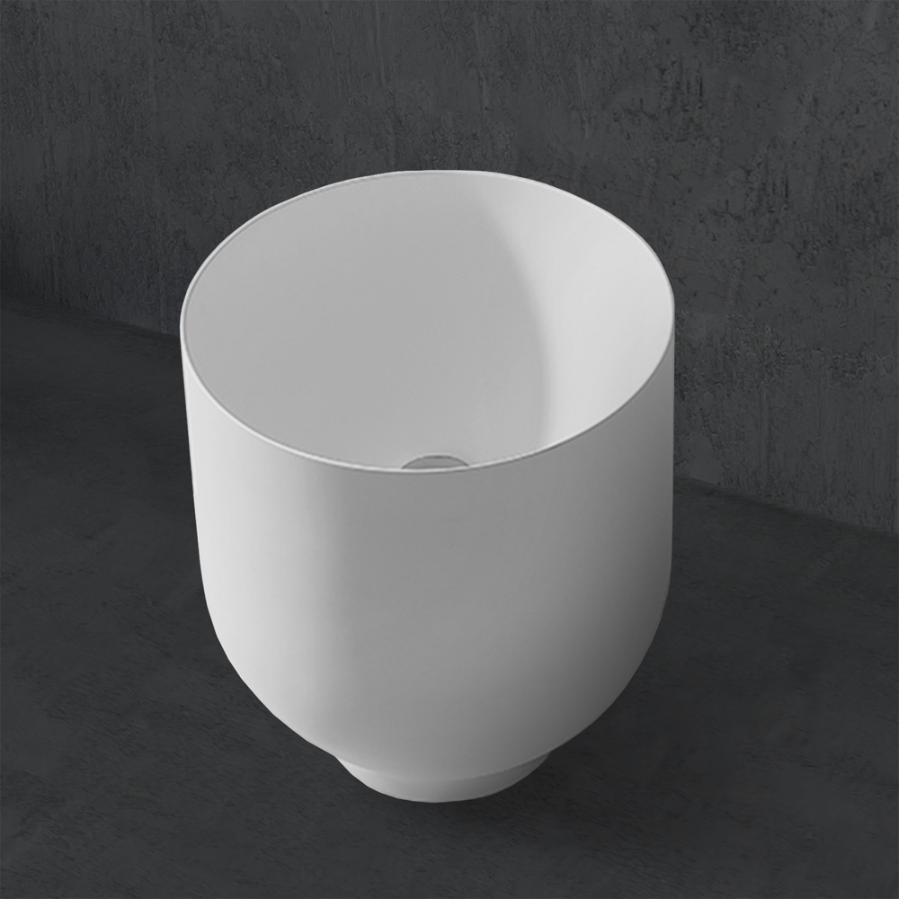 Раковина накладная ABBER Stein AS2618 белая матовая - 0