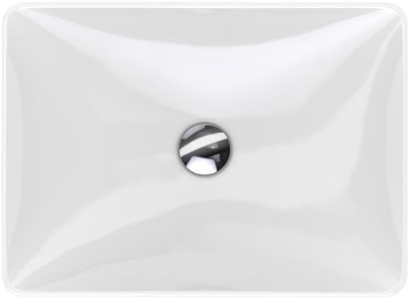 500.779.01.2 VariForm Раковина с установкой на столешницу прямоугольной формы, 55х40 см, без отв. под смеситель, без отв. перелива - 5