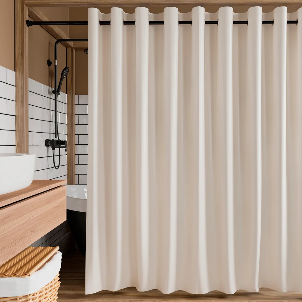 Штора для ванной Wasserkraft Vils 200х200 бежевый SC-10102 - 0