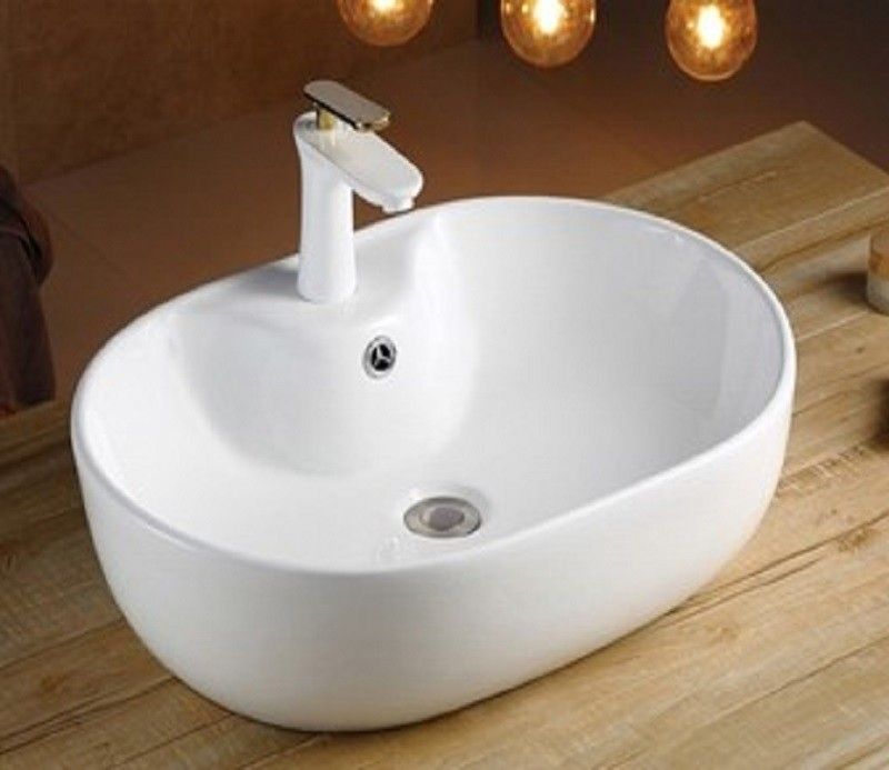 Раковина накладная Ceramalux N 59 белый  9163 - 5