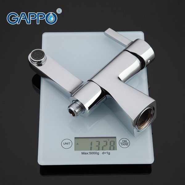 Смеситель для раковины с гигиеническим душем Gappo хром глянцевый G1204 - 6