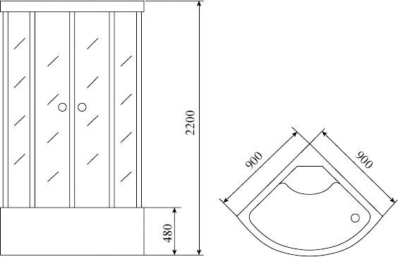 Душевая кабина Timo Standart T-1190 - 8