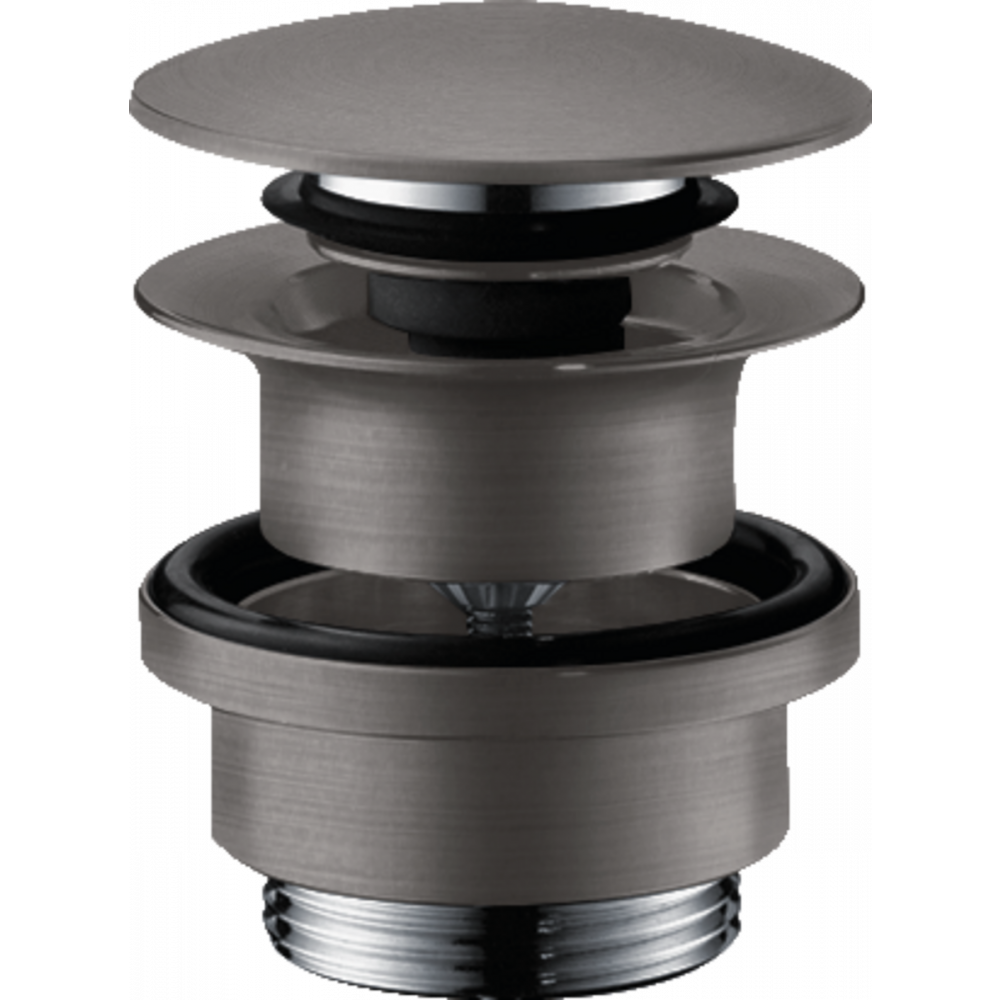 Донный клапан для раковины Hansgrohe шлифованный черный хром 50100340 - 0