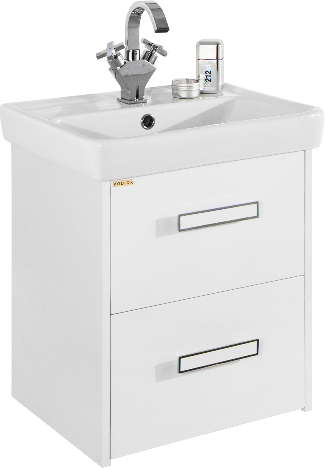 Тумба для комплекта Vod-Ok Мона 50 с ящиками, белая 2493 - 0