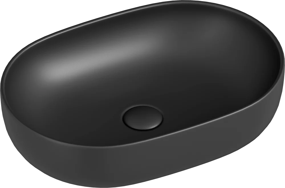 Раковина накладная Ceramica Nova Element 60х41.5 черный-матовый CN6047MDH - 0