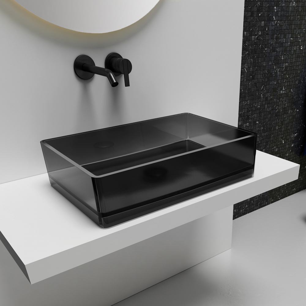 Раковина накладная ABBER Kristall 60 черный  AT2803Onyx - 0