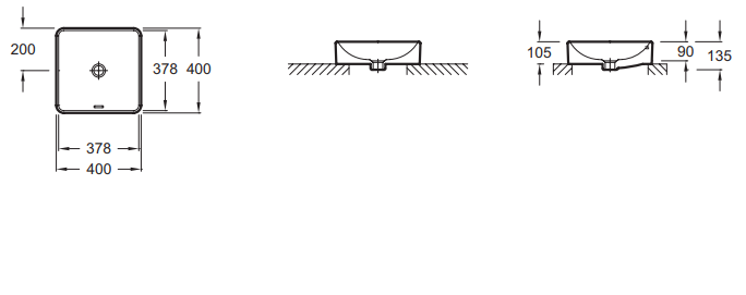 Рукомойник Jacob Delafon Vox EVG102-MK4 кашемир - 2