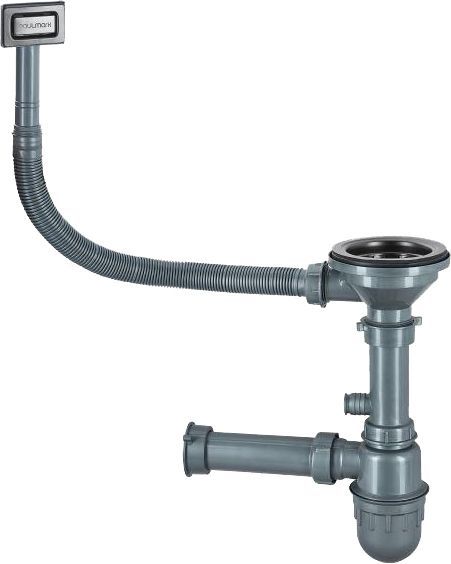 Мойка кухонная Paulmark Weser 48 темный хром  PM804844-GM - 3